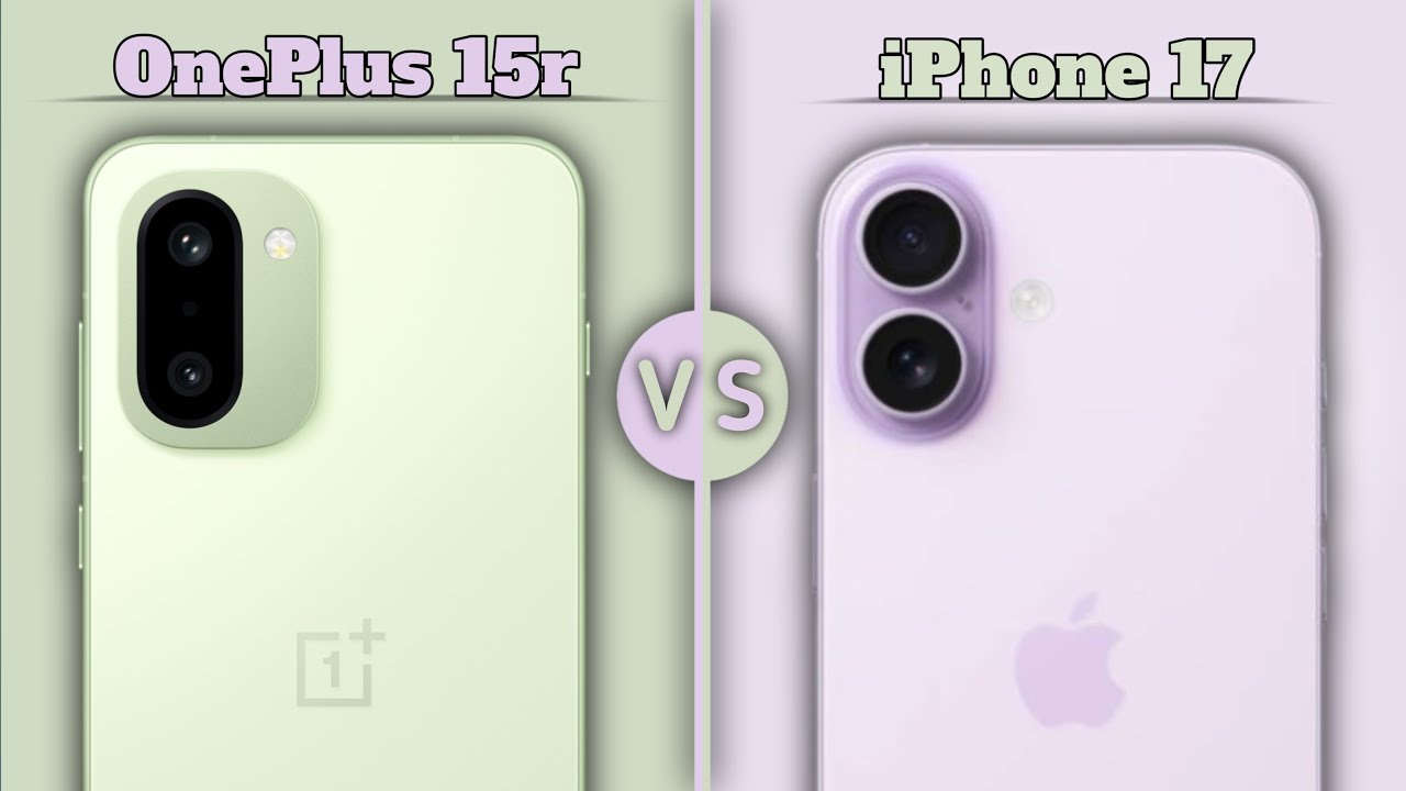 OnePlus 15R vs iPhone 17 🔥 Full Comparison | Camera, Performance, Battery & Price!