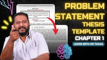 Chapter 1: Problem Statement - Thesis Template