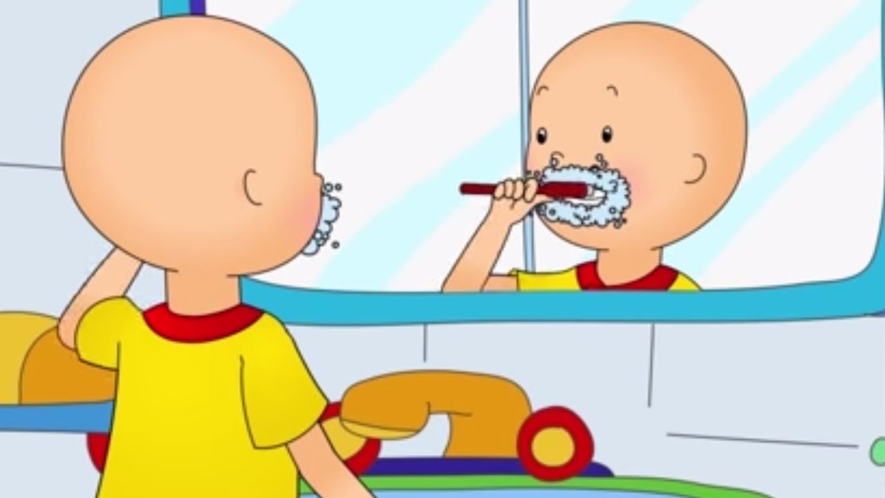 caillou visits the dentist