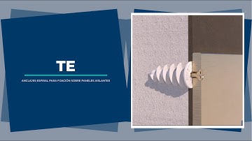 TE | Spiral anchor for fixing on insulating panels.