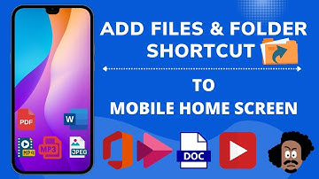 Add any file and folder shortcut to mobile home screen in Hindi #shortcut #homescreen