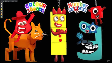 ColourBlocks & Alphabet Lore & Numberblocks Puzzle Tetris Game ASMR SPACE - The Floor is LAVA