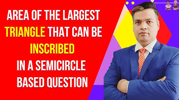 Area of the largest triangle that can be inscribed in a semicircle of radius r unit is || #shorts  💥