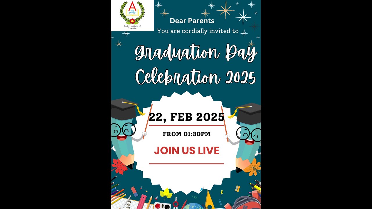 Auden Kidz - Graduation Day Celebration - 22 - Feb - 2025 - YouTube