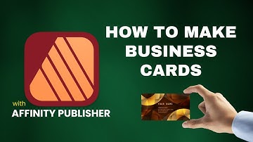 How to make a simple business card with Affinity Publisher