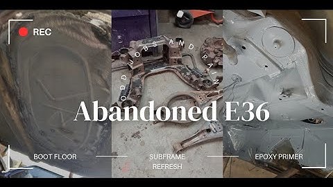 REAR Subframe Overhaul on the Abandoned BMW E36! (Strip, Weld, Paint, Bushes)