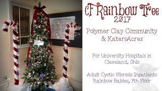 Cystic Fibrosis Christmas Tree at University Hospitals #CFRainbowTree