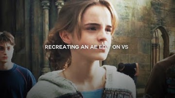 Recreating an after effects edit on video star!