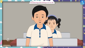 1st Maths | Introducing and writing of 31 to 40 | English Medium