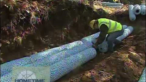 Gravel-Less Drain Field for Septic System