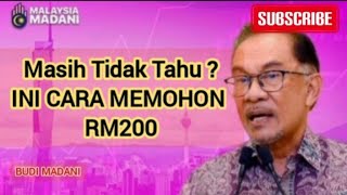 Download lagu Masih Tidak tahu ?..Ini Cara Memohon RM 200 BUDI MADANI / Bantuan Kerajaan 2024/ LO Channel.