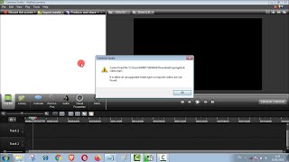 fix camtasia studio : it is either an unsupported media type or required codecs are not found