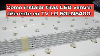 Como cambiar LEDS en TV LG 50LN5400 diferente versión