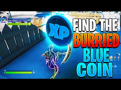 Find The Buried Blue Coin In Retail Row (Season 5 Week 5 Epic Quest Guide – Blue Coin Location)