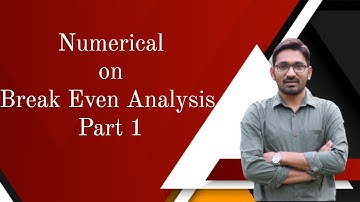 Industrial Engineering Numerical on Break Even Analysis Part 1|GATE 2021-2022 Mechanical Engineering