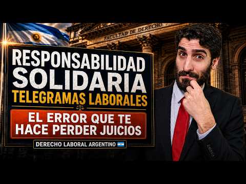 ⚖️Responsabilidad Solidaria y Telegramas Laborales 📩 Herramientas Claves para Abogados Laboralistas