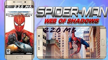 How to download spider man web of shadow PSP game in android