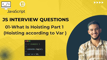 01-JavaScript Hoisting Explained (Part 1): var Declaration | شرح الرفع في جافاسكربت