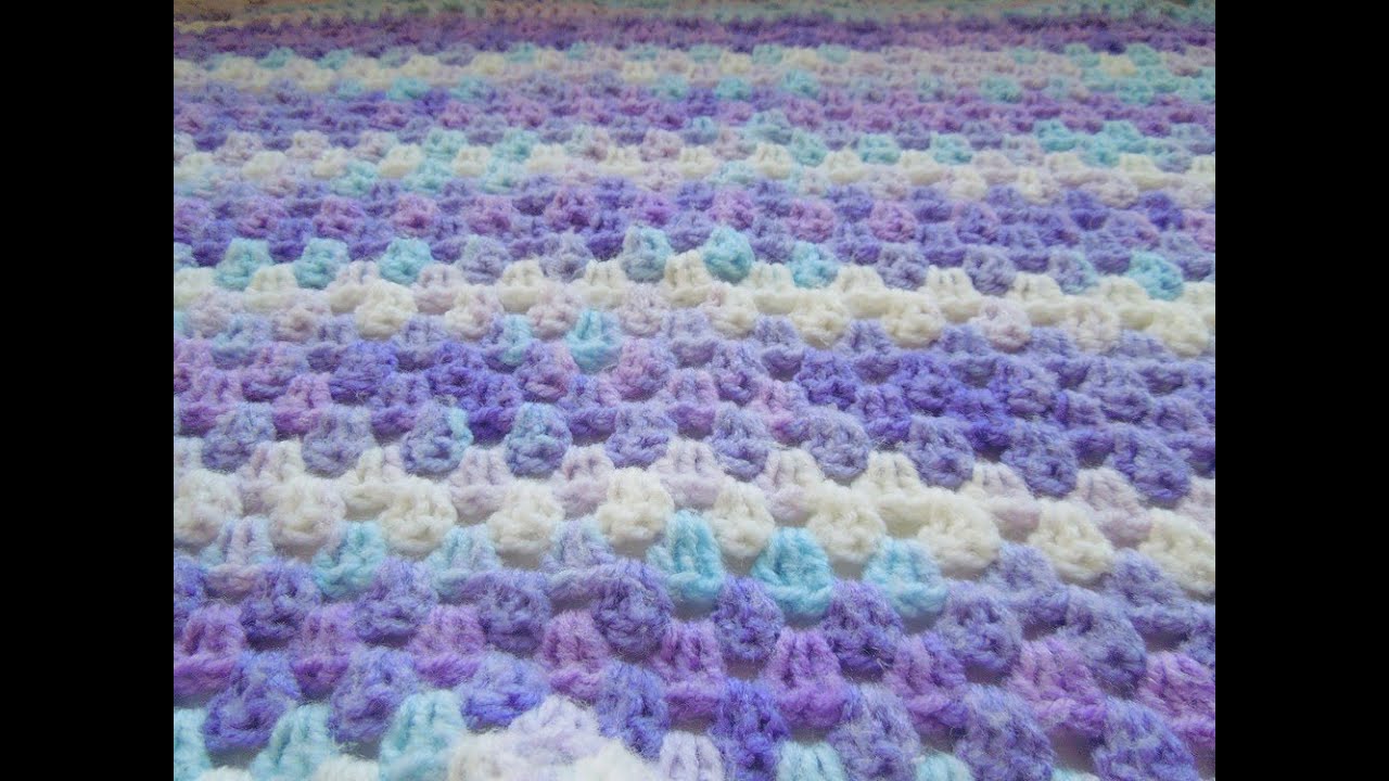 ДЕТСКИЙ ПЛЕД КРЮЧКОМ.How to crochet a baby blanket.