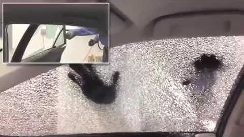 Watch the Difference Between Window Film and No Window Film on a Vehicle
