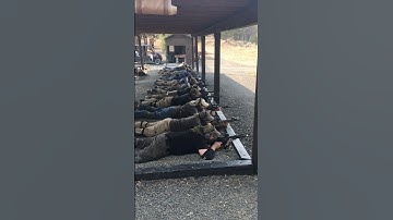 Synchronized shooting drill at Thunder Ranch in 2017.  Urban Rifle with Clint and Heidi Smith.