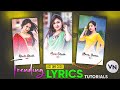 Vn new lyrics editing  how to make lyrics editing vn app  vn app tutorial hindi