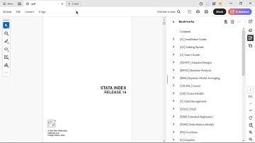 PDF documentation in Stata 19
