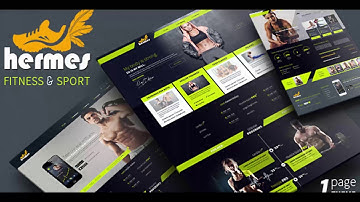 Hermes - Fitness One-page PSD Template | Themeforest Website Templates and Themes