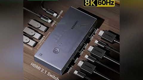 A must-have product! UGREEN 8K 60Hz HDMI KVM Switch USB C USB3.0 KVM Switcher 2 PCs Sharing 1 Moni