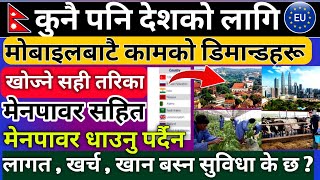 How to search foreign jobs l Baideshik rojgar demand kasari herne l baideshik rojgar search in Nepal screenshot 2