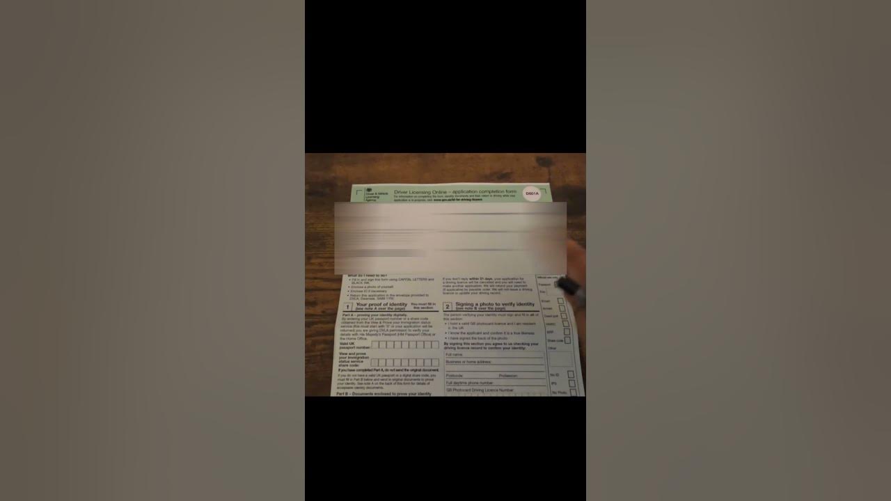 Driving licence in uk how to fill and post dvla form for provisional