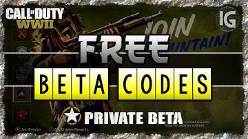 FREE BETA CODES! First come... |  Call of Duty: WWII