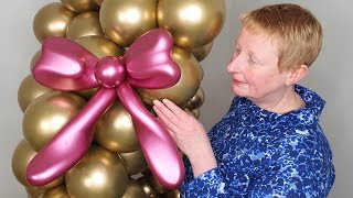 ПОТРЯСАЮЩИЙ Бант из воздушных шаров 🎀 Узнайте, как сделать этот удивительный бант из воздушных шаров