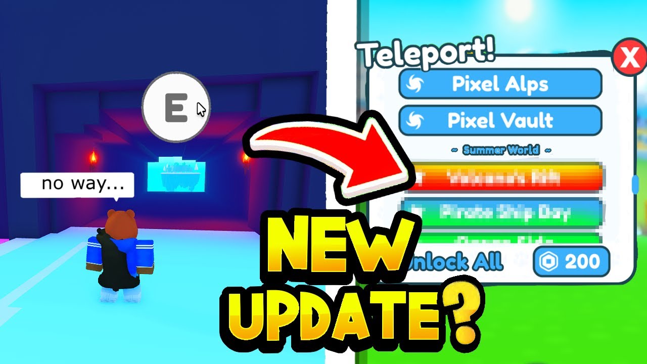 😳🏖️ I Found *LEAKED* SUMMER UPDATE WORLDS in Pet Simulator X! - YouTube