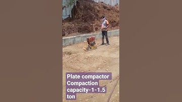plate compactor 1-1.5 ton compactor #civilengineering #compaction
