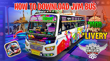 How To Download Jayam Velmurugan Bus Mod Tamil | Bus Simulator Indonesia | JVM Bus Mod in Bussid