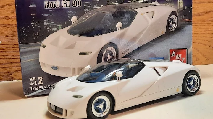 Let's build a model! AMT Ford GT 90 Concept car model kit build and review