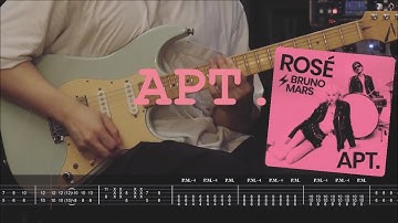 APT. - ROSÉ & Bruno Mars Guitar Rock Version (with Screen Tab)