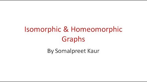Isomorphic and Homeomorphic Graphs | Graph Theory | Discrete Maths
