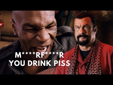 Badass Fight Scene - Mike Tyson vs Steven Seagal (I don't drink) Scene MUST WATCH