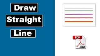 How to Draw Straight Line in Adobe PDF Acrobat Pro 2020