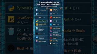 Programming Languages and what they’re built with (Their Foundational Codebases)