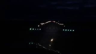 Ночная посадка из кабины пилота, Аэропорт Сумы / Night landing at Sumy Airport. Cockpit View