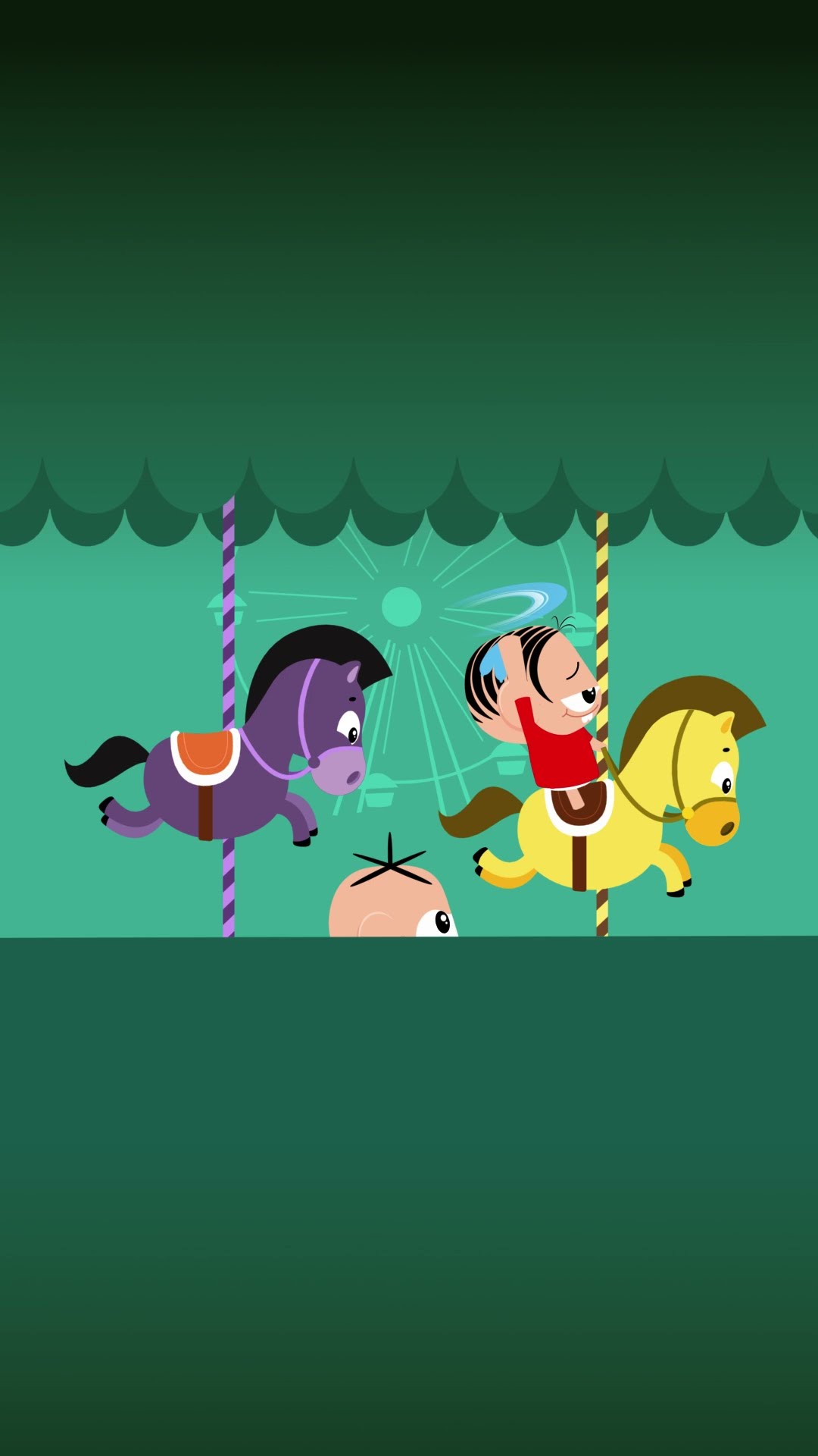One more try on the merry-go-round ? #MonicaToy #shorts