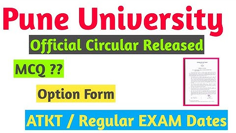 SPPU | Official Circular Pune University | Final Year Exam News | Toshib Shaikh