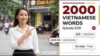Learn 2000 Most Common Vietnamese Words (With Examples) | Part 5