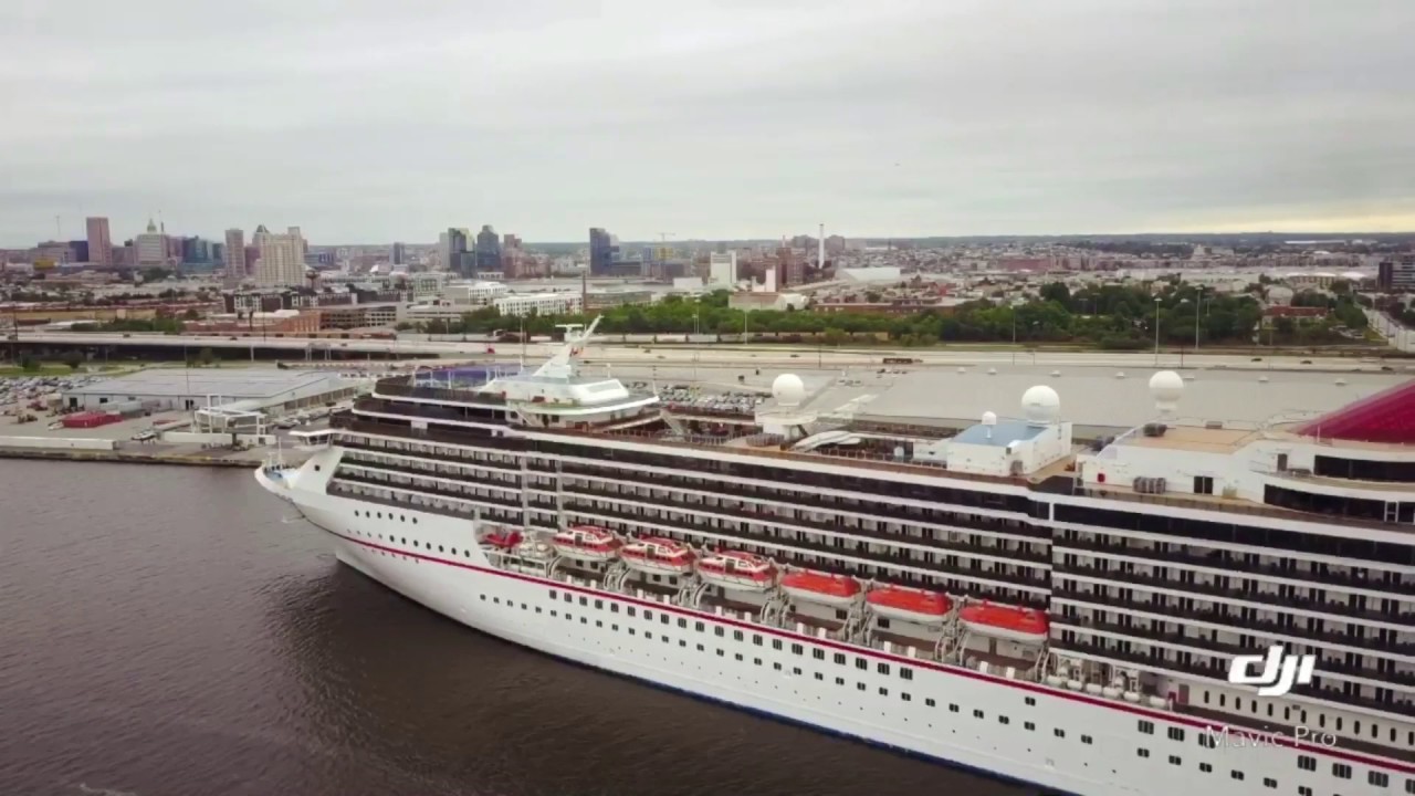 Carnival Cruise Ship Docks in Baltimore YouTube
