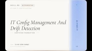 AI for IT: IT - Config Management And Drift Detection