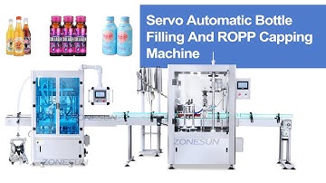 How To Use ZS-FAL180B2-4PX Servo Automatic Bottle Filling And Ropp Capping Machine