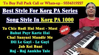 Korg Pa1000 Best Bollywood Style Rhythm | Part 02 | All Korg PA Series Pa 1000/700/600